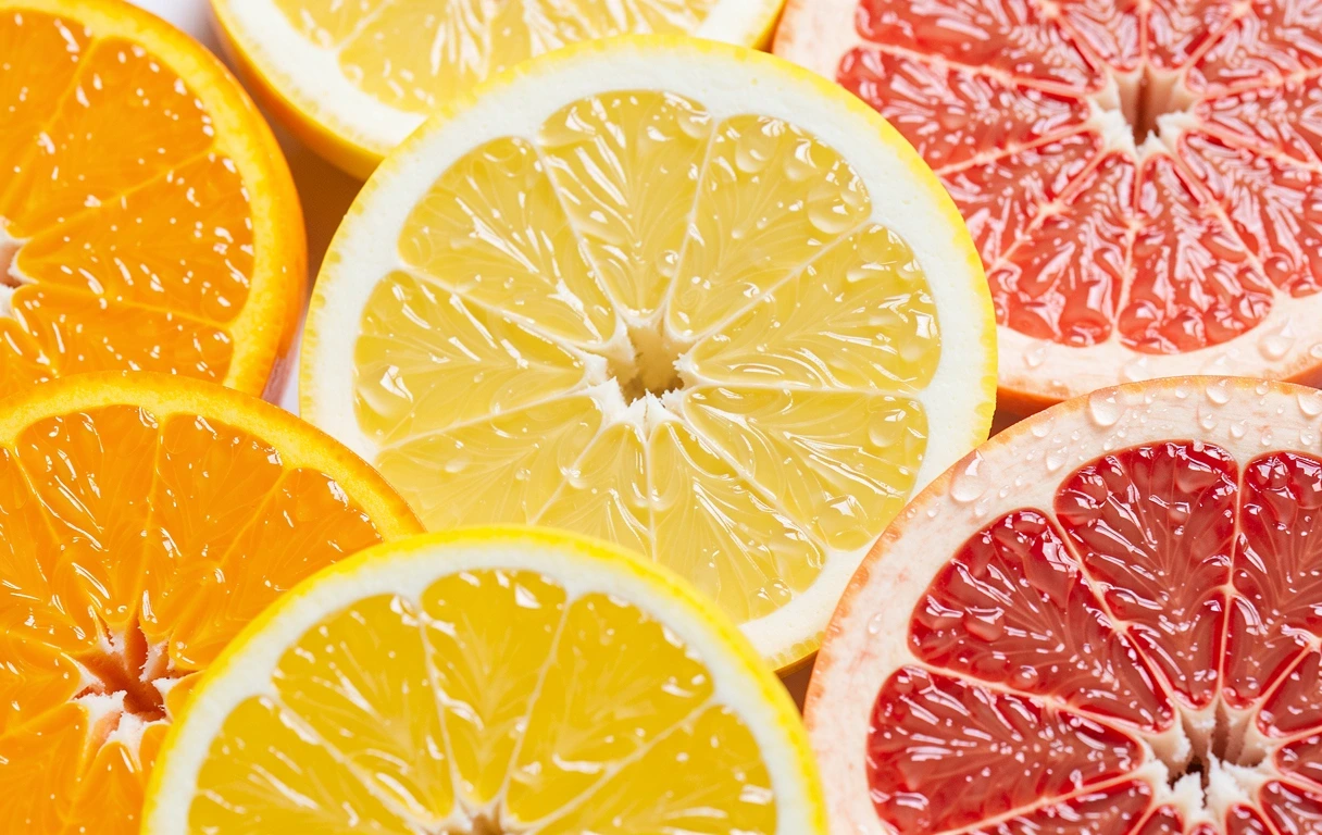 Citrus fruits high in vitamin C